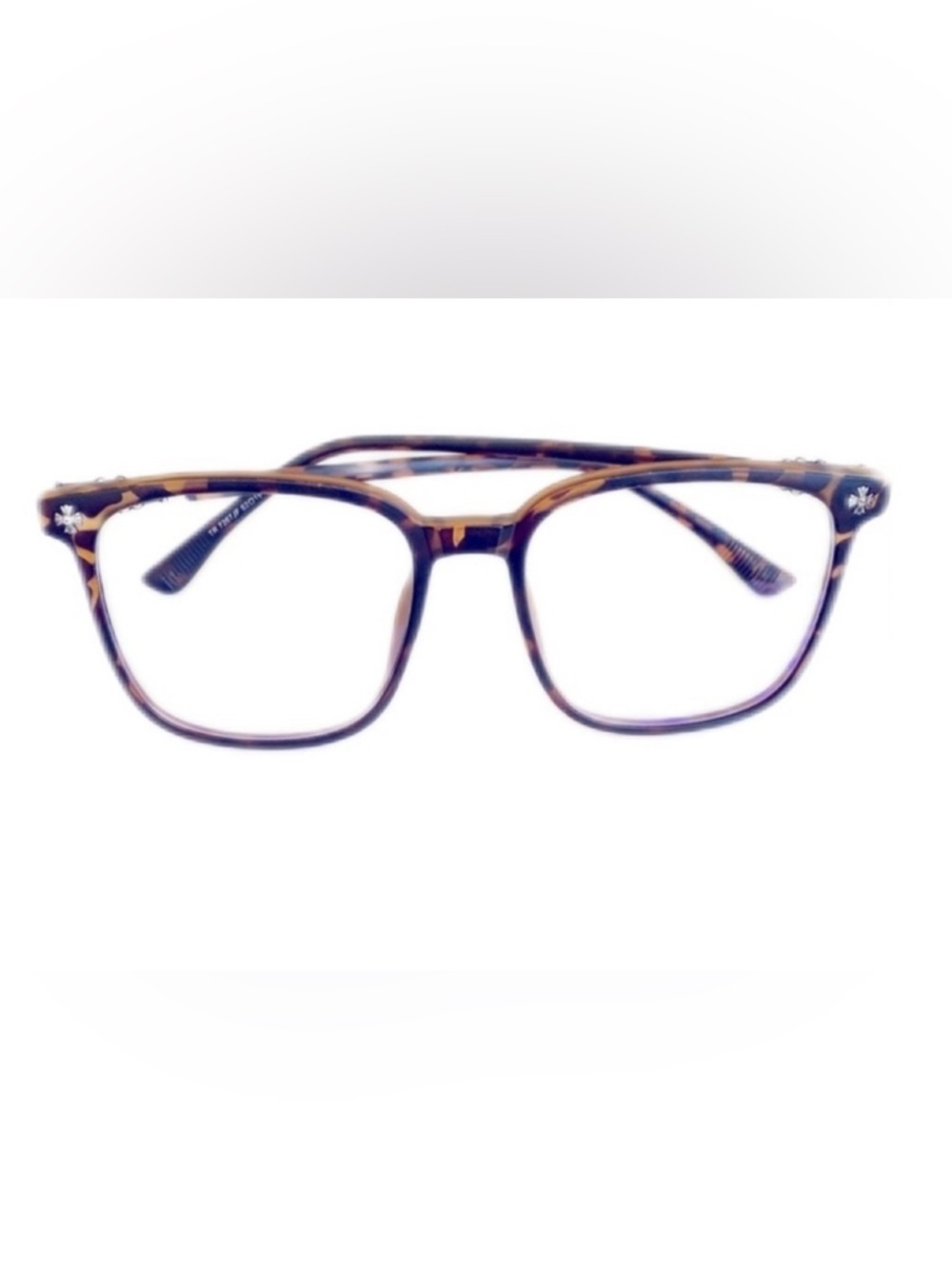Glasses Tortoise Shell Square Blue Blocker’s computer Glasses - Picture 4 of 8